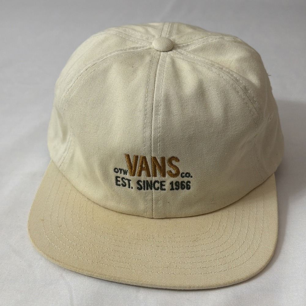 vans 6 panel hat strap canvas Skate adjustable beige surf Cap Skater Surfer Hats